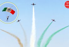 રાજકોટના અટલ સરોવર ઉપર ભારતીય વાયુસેનાની સૂર્યકિરણ એરોબેટિક ટીમનો અદ્ભૂત એર શૉ