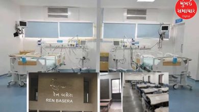 In which 12 hospitals in Gujarat will rest rooms be built for relatives of patients?