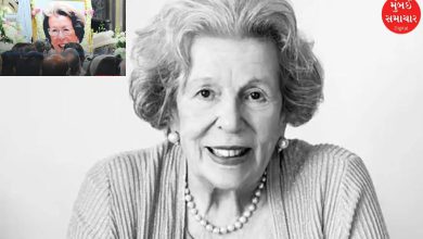 Family and friends gather at the Cathedral of the Holy Name in Colaba for the funeral of Simone Tata.