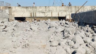 રાજકોટના નવા રિંગરોડ પણ નિર્માણાધિન બ્રિજનો સ્બેલ તૂટ્યો