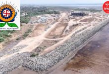 Dumas Beach sea-face development work in Surat