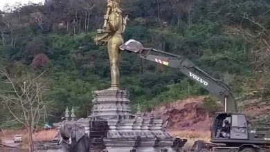 કંબોડિયા બોર્ડર પર ભગવાન વિષ્ણુની મૂર્તિ તોડવા મુદ્દે થાઈલેન્ડની સ્પષ્ટતા: આ કૃત્ય ધર્મ કે આસ્થા વિરોધી નથી...