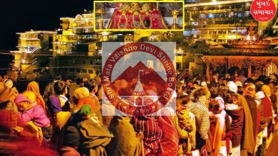 Devotees at Mata Vaishno Devi shrine amid heavy rush