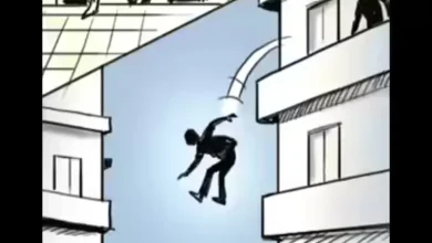 અમદાવાદમાં કન્સ્ટ્રક્શન સાઇટ પર થયેલી દુર્ઘટના અને પોલીસ તપાસ દર્શાવતું દ્રશ્ય.