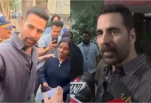 મુંબઈમાં મતદાન મથકની બહાર અક્ષય કુમાર અને મદદ માંગતી બાળકી વચ્ચેની વાતચીતની ક્ષણ.