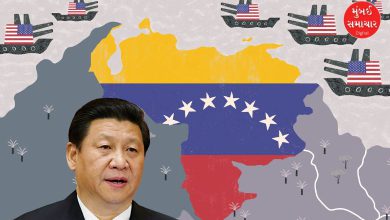 વેનેઝુએલાના રાષ્ટ્રપતિ નિકોલસ માદુરો અને અમેરિકા-ચીન વચ્ચેના રાજદ્વારી તણાવને દર્શાવતી પ્રતીકાત્મક તસવીર.