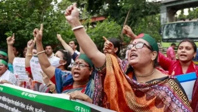 બાંગ્લાદેશમાં હિંદુ વિરોધી હિંસા અને બ્રિટિશ સંસદમાં થયેલી ચર્ચાનુ પ્રતિકાત્મક ચિત્ર.