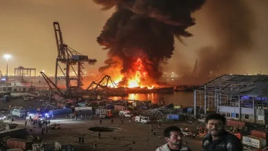 ઈરાનના બંદર અબ્બાસ પાસે વિસ્ફોટ બાદનો નજારો અને હોર્મુઝ સ્ટ્રેટનું ભૌગોલિક ચિત્ર