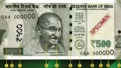 ભારતીય 500 રૂપિયાની નવી નોટના સિક્યોરિટી ફીચર્સ અને અસલી-નકલી નોટ વચ્ચેનો તફાવત દર્શાવતી તસવીર.