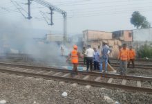 Central Line trains delayed during peak hours, garbage catches fire near railway tracks in Thane