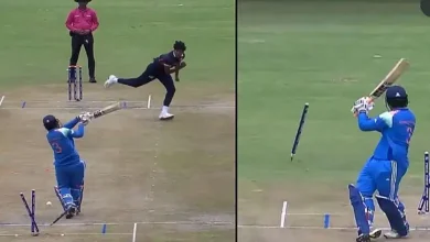 United States of America U19 vs India U19, 1st Match, Group A, due to rain, DLS target 96