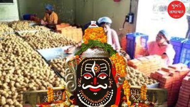 શ્રી મહાકાલેશ્વર મંદિર ઉજ્જૈનનો લાડુ પ્રસાદ અને ભક્તોની ભીડ.