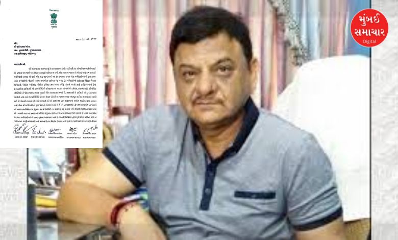 ધારાસભ્ય શૈલેષ સોટ્ટા અને મુખ્યમંત્રી ભૂપેન્દ્ર પટેલને લખાયેલા પત્રની પ્રતીકાત્મક તસવીર.