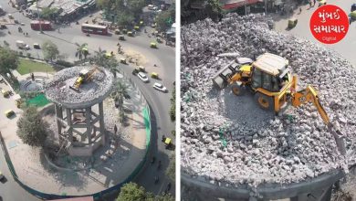 10 માળ ઊંચી પાણીની ટાંકી પર જેસીબી કેવી રીતે પહોંચ્યું? અમદાવાદીઓમાં સર્જાયું કૂતુહલ