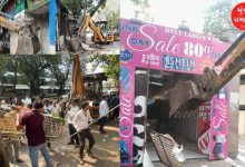 200 illegal hawkers removed from footpaths in Andheri West