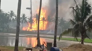 Andhra Pradesh Gas well fire continues uncontrollable for second day experts called from Mumbai and Delhi