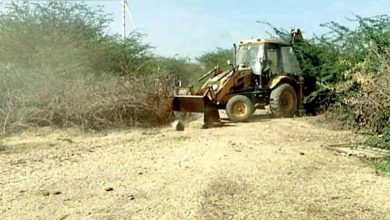 Bulldozer roams in Nakhatrana, known as Bardoli of Kutch