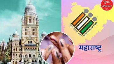 A voter's finger being marked with indelible ink marker during Mumbai BMC elections.