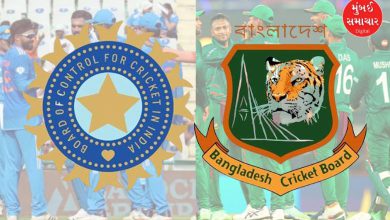 India and Bangladesh cricket teams before international match