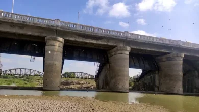 જામનગર રંગમતી નદી પરનો જૂનો જર્જરિત પુલ