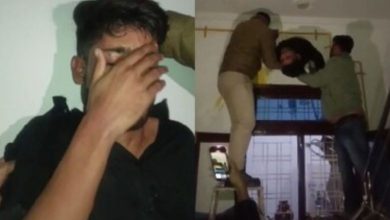 ચોર રસોડાના હોલમાંથી ઘૂસવા ગયો ને કિસ્મત એવી ફસાઈ કે મદદ માટે પોલીસને બોલાવવી પડી!