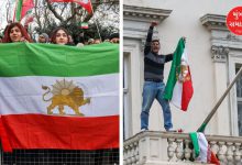 ઈરાની શાસન સામે લંડનમાં આક્રોશ, પ્રદર્શનકારીએ દૂતાવાસ પર ચડી ફરકાવ્યો ૧૯૭૯ પૂર્વેનો ધ્વજ; જુઓ વીડિયો