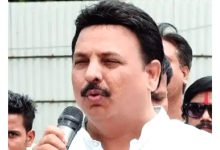 Congress party leaders occupying the BMC office previously rejected by Shinde Sena.