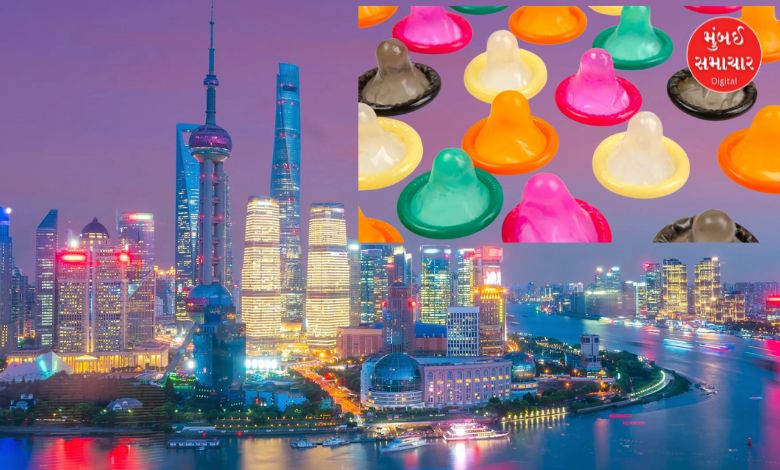 એશિયામાં કોન્ડોમ વપરાશના આંકડા અને ભારત-ચીન વચ્ચેની સરખામણી દર્શાવતું ગ્રાફિક્સ.