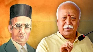 મુંબઈમાં સંઘના કાર્યક્રમમાં સંબોધન કરતા RSS પ્રમુખ મોહન ભાગવત.