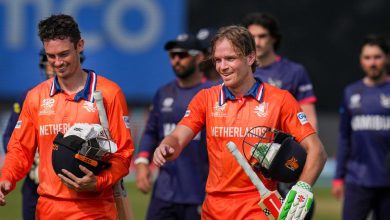 Netherlands vs Namibia, 10th Match, Group A, ICC Men's T20 World Cup 2026 Netherlands won by 7 wkts
