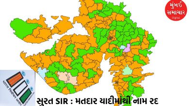 How many voters' names were cancelled from the assembly constituency with a high Patidar population in Surat?