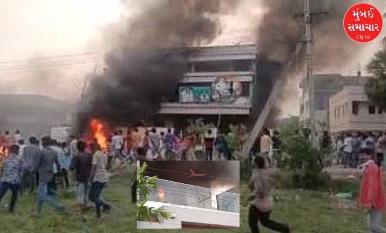 Political violence in Andhra Pradesh: Stones pelted and arson at former minister's house; area turned into police camp