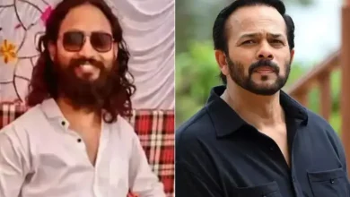 રોહિત શેટ્ટીનું નિવાસસ્થાન અને મુંબઈ પોલીસ તપાસની પ્રતિકાત્મક તસવીર.