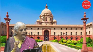 કેન્દ્રીય બજેટ 2026-27 અને ભારત સરકારના વહીવટી ખર્ચની વિગતો દર્શાવતું ઇન્ફોગ્રાફિક.