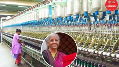 What important announcement was made in the budget for the textile industry, which is important for Gujarat?
